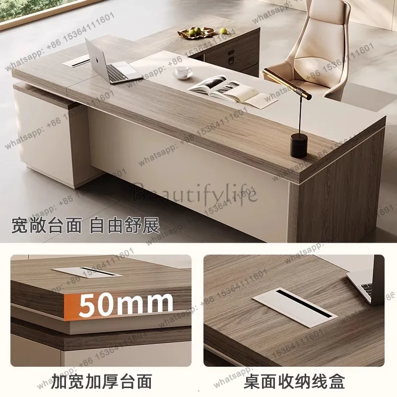 hot   Boss desk, manager desk, president desk, simple and modern desk