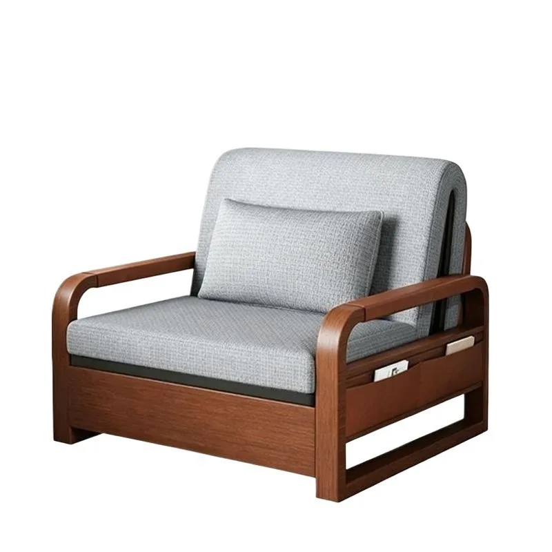 sofa bed, folding integrated dual-purpose single double bedroom broaching bed, living room pull-out and retractable
