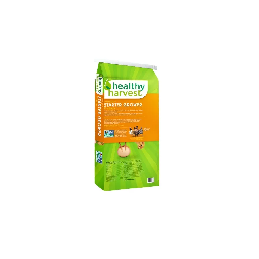 Healthy Harvest 20% Non-GMO Chick Starter Grower Food for Young Chickens, 40 lb bag
