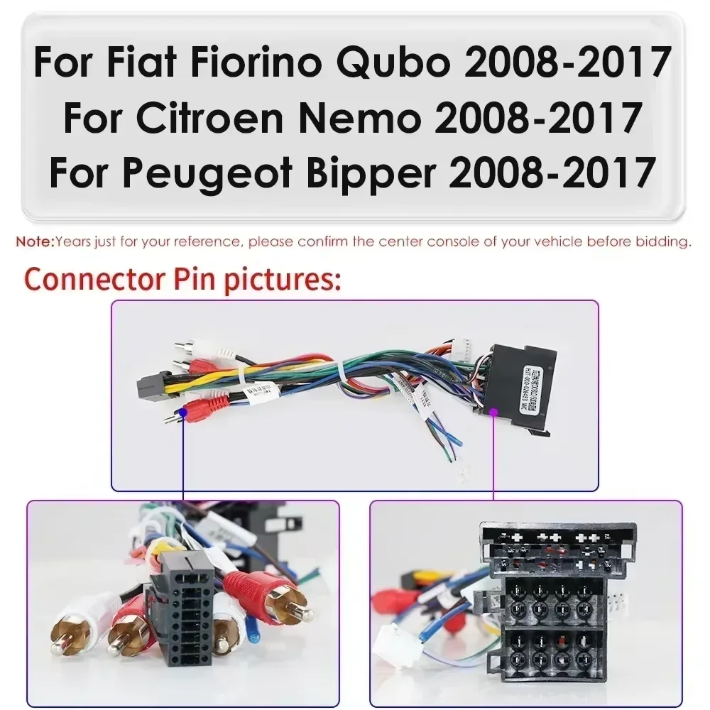 Hizpo 7 pulgadas Carplay 4G 7862 Android 14 Radio de coche para Fiat Fiorino/Citroen Nemo/Peugeot Bipper reproductor de vídeo Multimedia WIFI