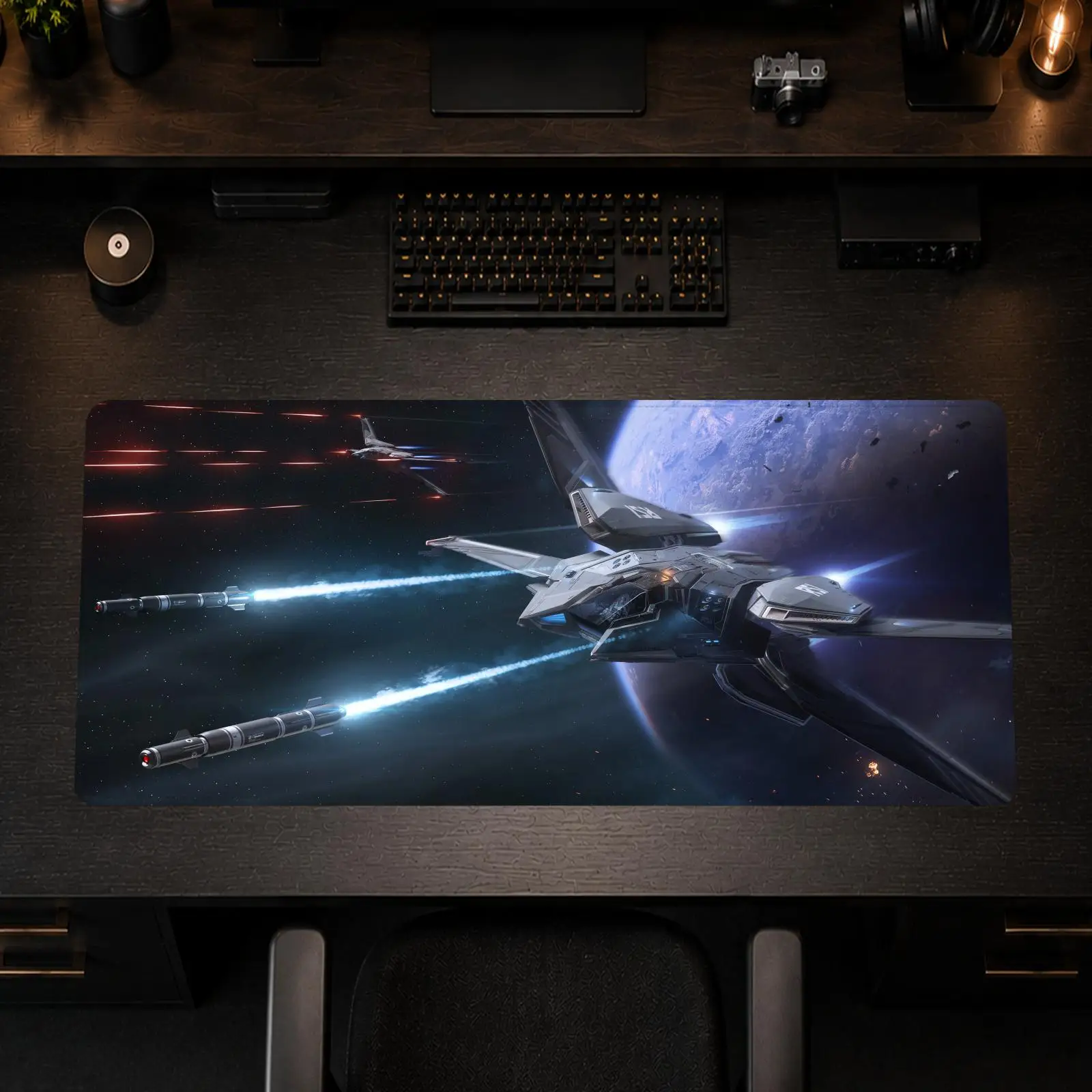Star Citizen Mouse Pad Gaming office Non-slip Desk Mat Diy Mousepad Large Game Keyboard overlock