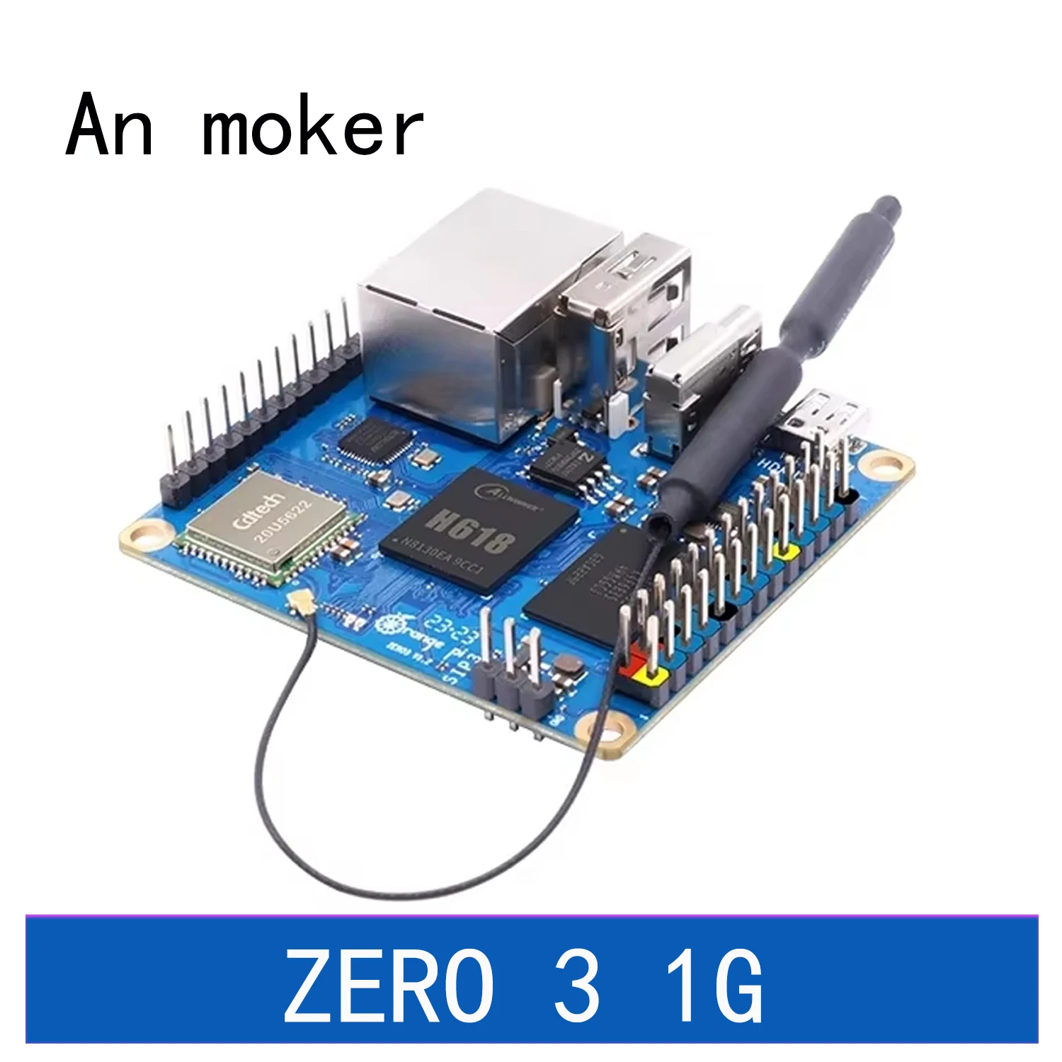 Orange Pi Zero 3 עם 1GB זיכרון RAM DDR4, מעבד Allwinner H618, WiFi, Bluetooth, BLE, מיני מחשב, לוח פיתוח Orange Pi Zero3, מחשב לוח יחיד