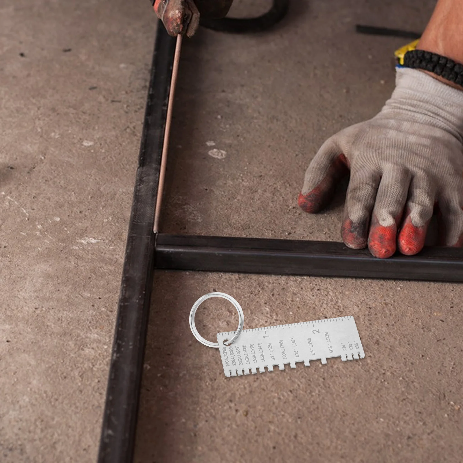 

Welding Gauge Tool Metal Thickness Measuring Instrument For Weld Inspection Precision Calibration Ruler Construction