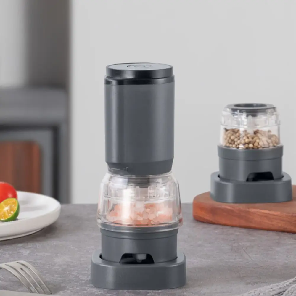 

Набор перезаряжаемых электрических мельниц для перца с керамическим механизмом, регулируемой степенью помола, автоматическая мельница для соли и специй