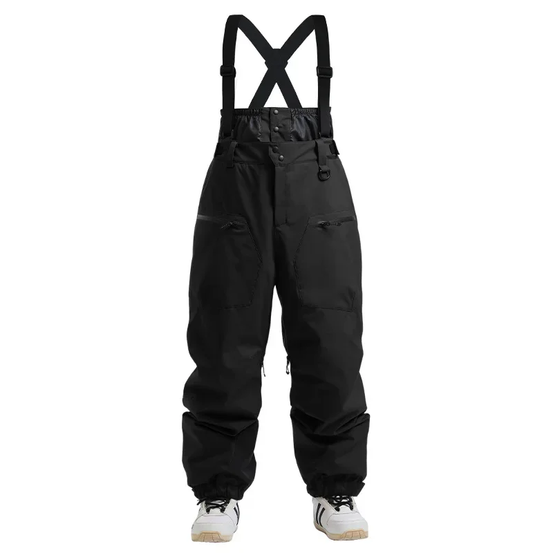 Pantalon de ski en coton rembourré pour homme et femme, salopette épaisse, planches simples et doubles, coupe-vent et imperméable, chaud, neuf