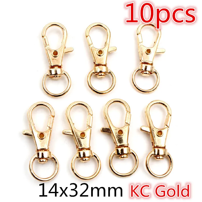 5-10pcs Snap Haken Trigger Clips Schnallen Für Keychain Hummer Karabiner Haken für Halskette Schlüssel Ring Verschluss schmuck Liefert