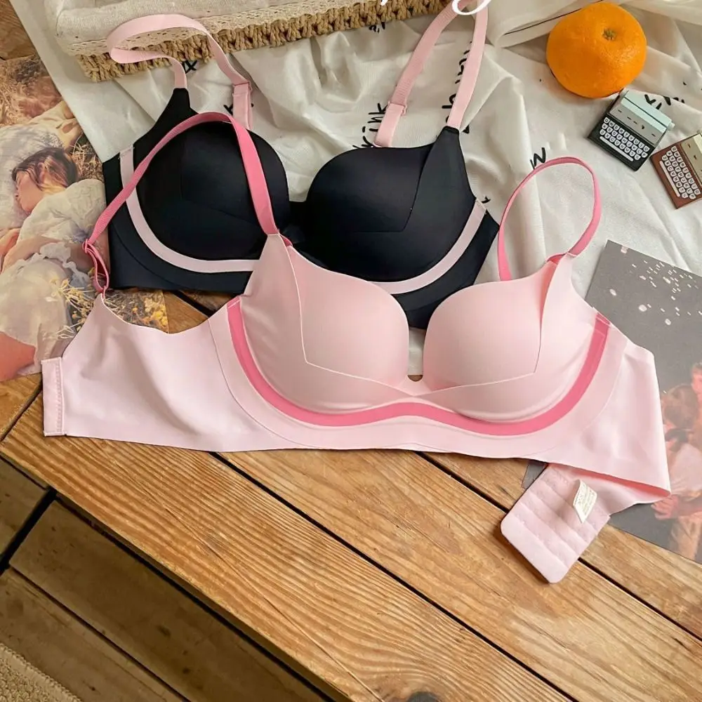 حمالة صدر لاسلكية عميقة على شكل حرف V مضادة للترهل حمالة صدر بدون خياطة للنساء ملابس داخلية مقاومة للصدمات ملابس داخلية للجري #1