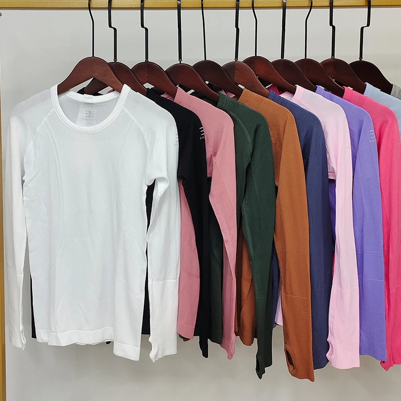 女性乗馬用Tシャツ ソフトな乗馬用長袖トップス レディースライダーショーベースレイヤー トレーニングTシャツ ウェア 衣類