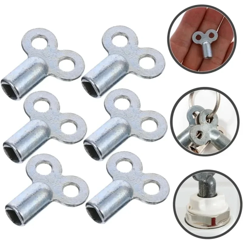1/2 pcs Zinc Alloy Material Radiator Exhaust Valve Key,Heater Bleed Key Plumbing Bleeder Key Air Vent Central Heating Tools