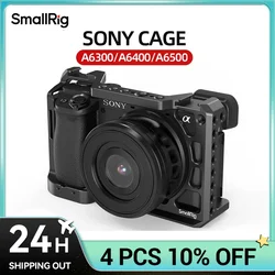 SmallRig-jaula de cámara A6400 para Sony Alpha, A6300 / A6400 / A6500/A6100, con agujeros de rosca 1/4 3/8 para Vlog, opción DIY 2310