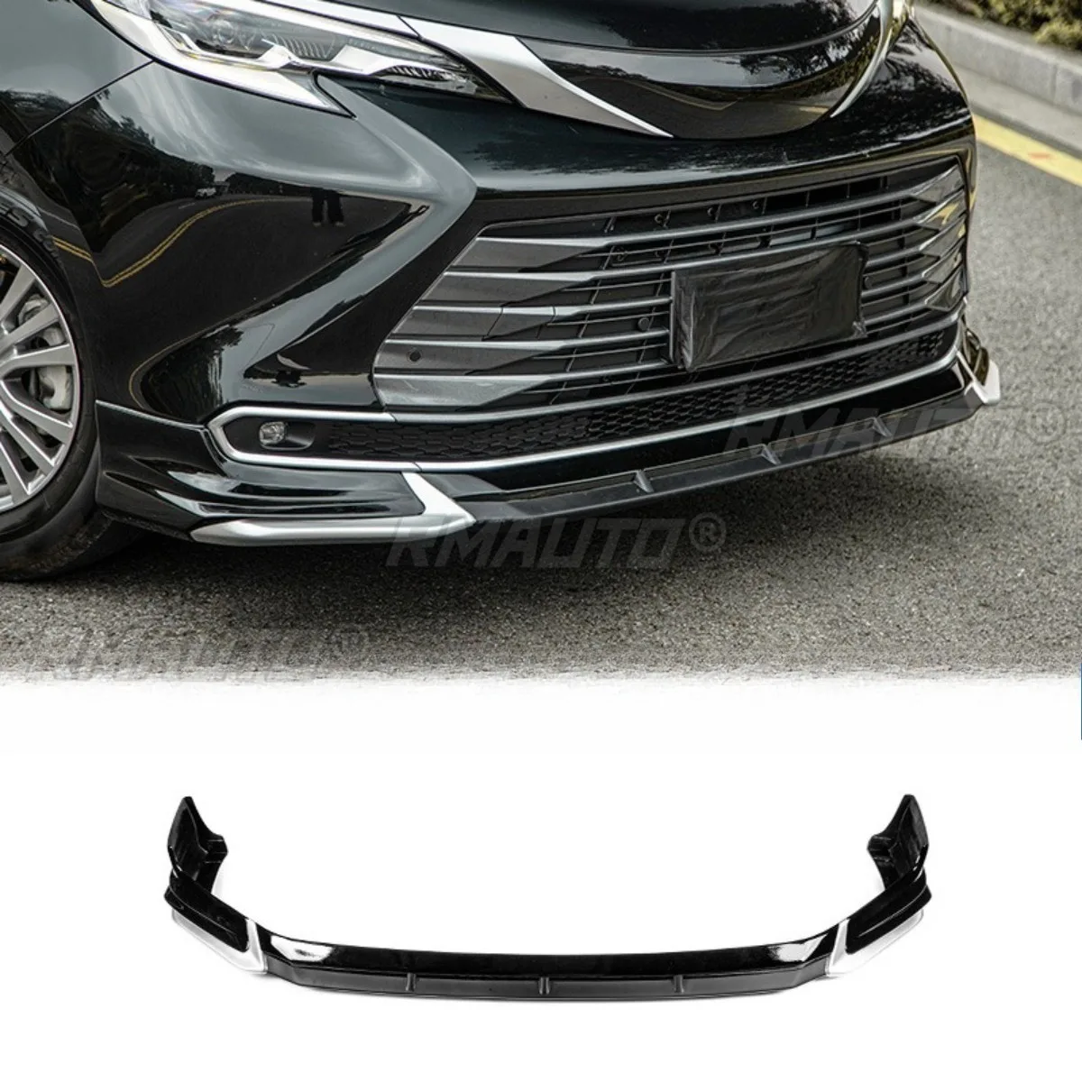 

For Toyota Sienna Car Front Rear Bumper Spoiler Side Skirt Lip Modification Part Rear Roof Spoiler Wing Diffuser Car Accessories