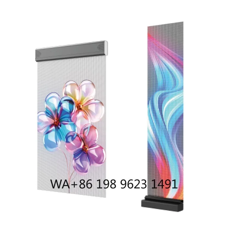 P2.5 P3.91 P6.25 Transparent Holographic LED Screen IP43 Waterproof Shopping Mall Glass Window Commercial Advertising Display