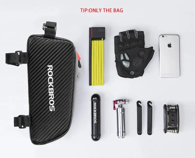 ROCKBROS Fahrradtasche Wasserdicht Reflektierend Vordere Oberrohr-Tasche Ultraleichte Fahrradtasche Radfahrtasche Touren-Ausrüstung – Detail 11