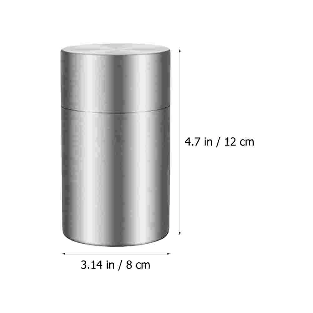 Double Lid Airtight Jar Travel Storage Container Tea Can Leaves Stainless Steel Tin Tinplate Case Sealed Canister