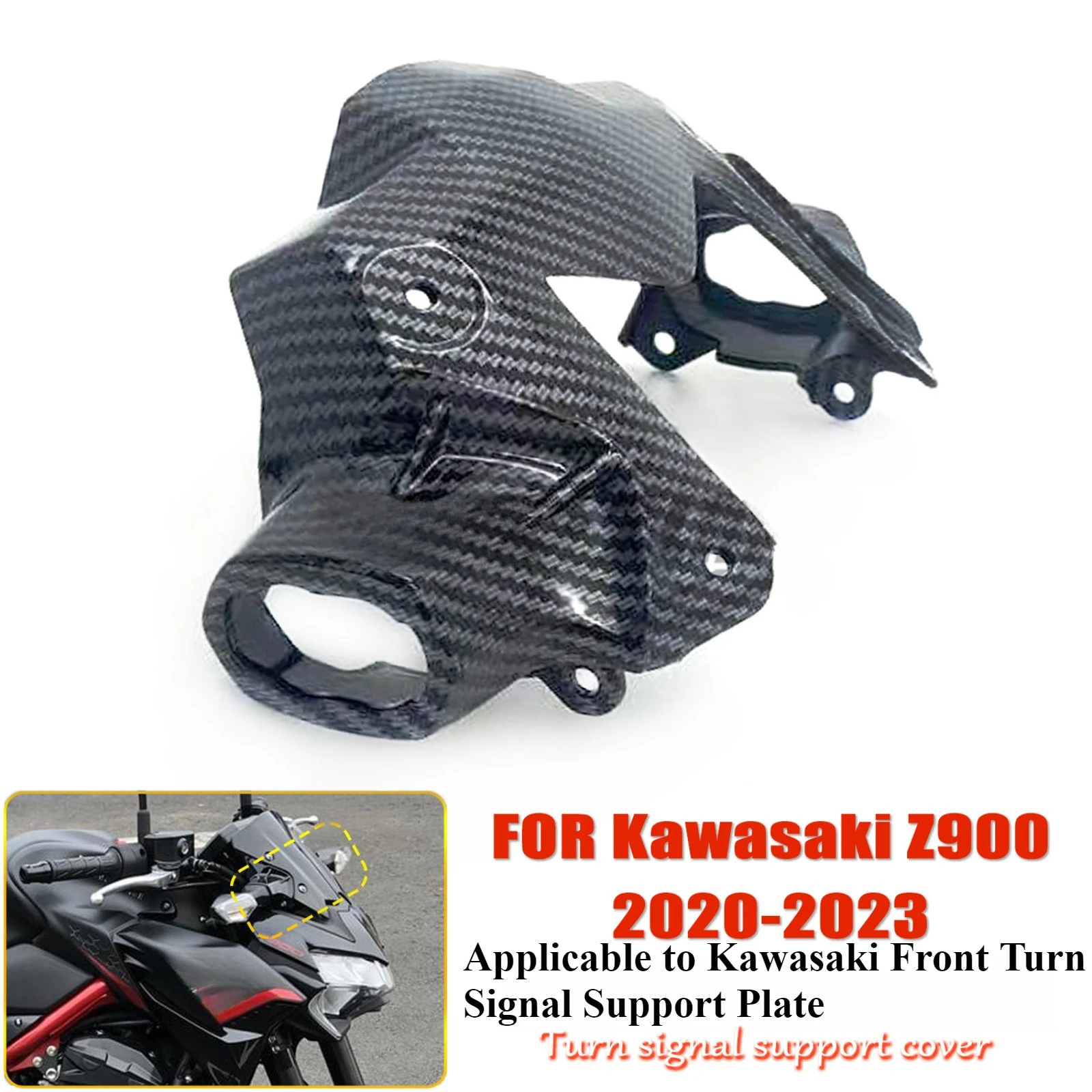 For Kawasaki Z900 2020-2023 Front Turn Signal Light Bracket Panel Motorcycle Indicator Signal Lamp Support Holder Replacement