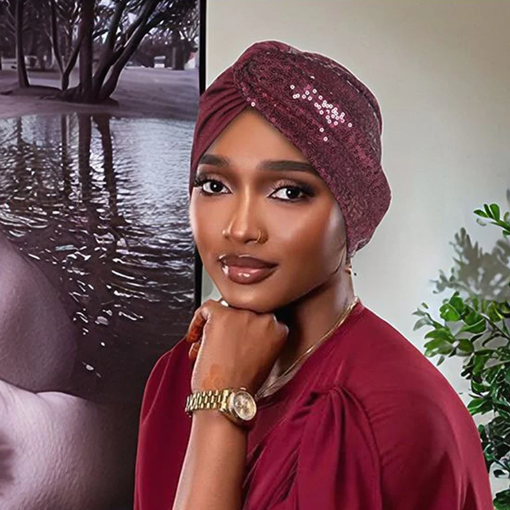 Afrikaanse Vrouwen Tulband Cap Chemo Kanker Hoed Underscarf Mutsen Motorkap Twist Knoop Hoofddoek Moslim Hijab Head Wrap Turbante Mujer
