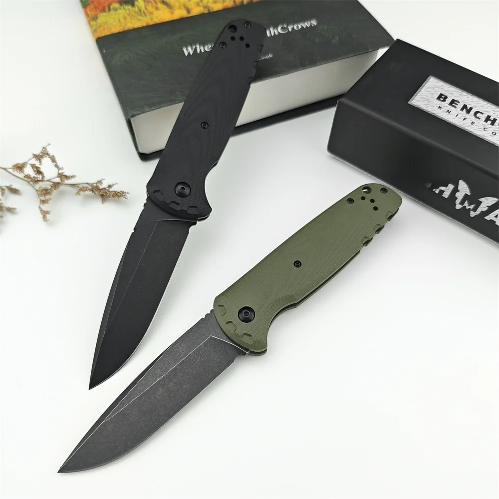 

Складной карманный клинок BM 4300, лезвие D2, ручка из стали G10, тактические военные инструменты для кемпинга и охоты