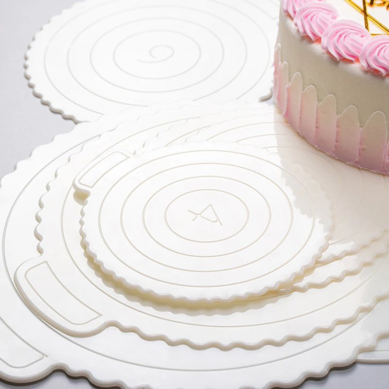 Soporte de Base de pastel reutilizable de 4/6/8/10/12 pulgadas, tablero redondo de plástico para pastel, accesorios para pasteles sin BPA, soporte de Base de cartón para panadería