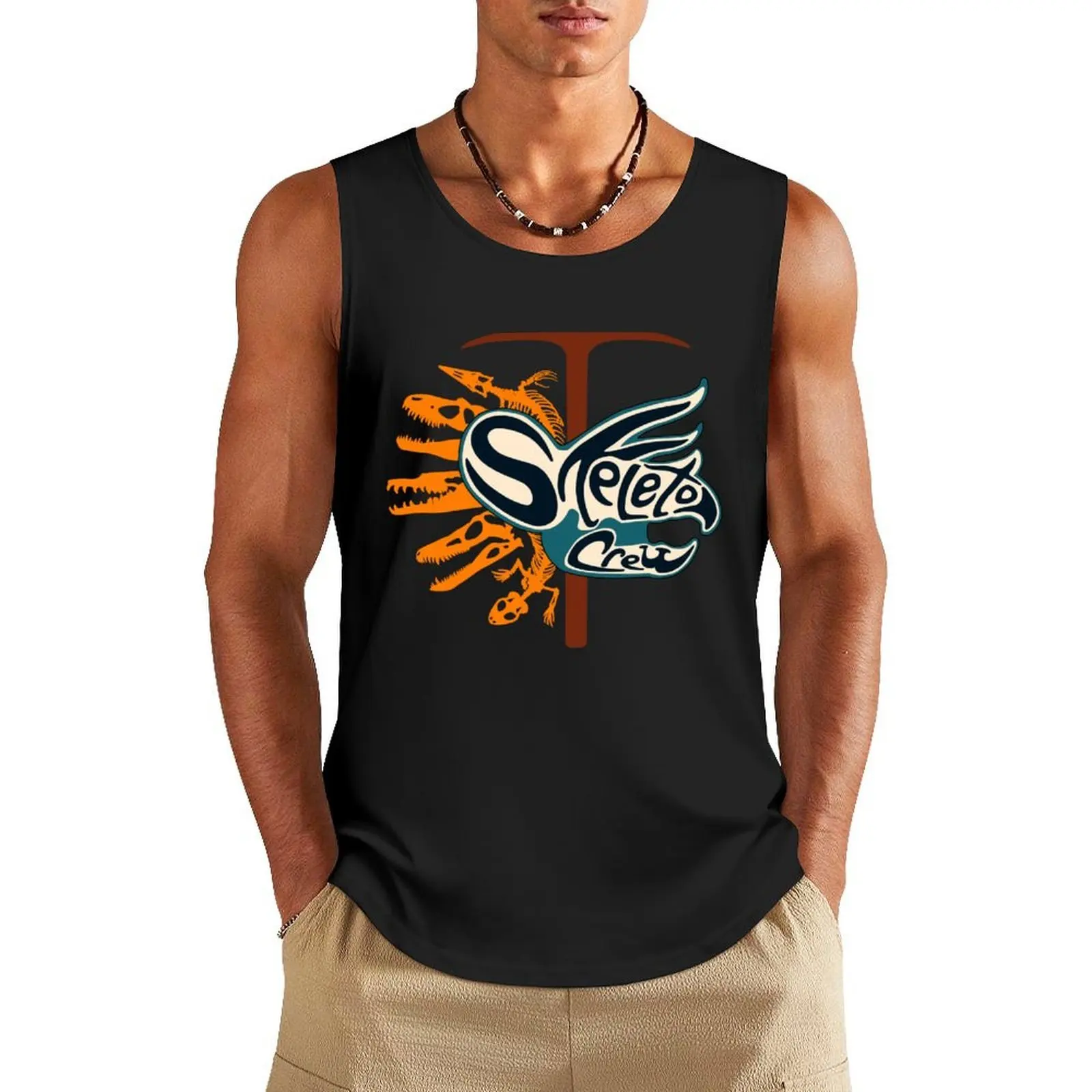 

Logo - Blue Orange Tank Top Men's gym t-shirt for man men clothings