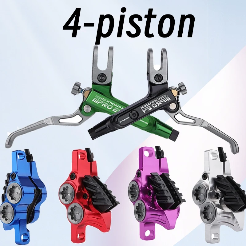 

IIIPRO E4 4-поршневые гидравлические тормоза Mtb, комплект гидравлических дисковых тормозов с ЧПУ, сверхлегкий передний и задний электрический велосипед для Shimano