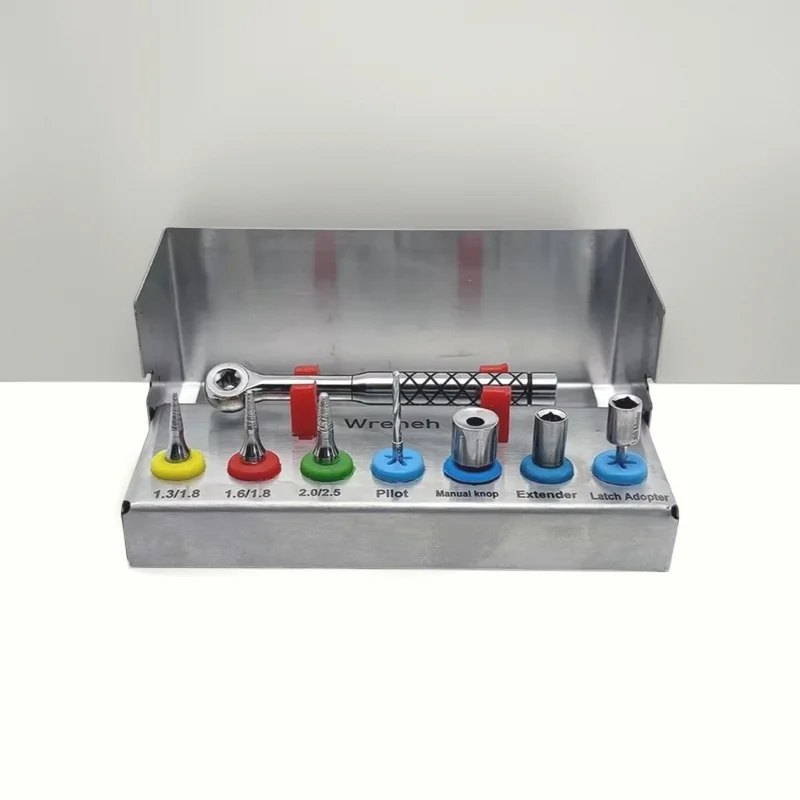 Dental Implant Removal Kit, Bone Expander & Ratchet Wrench Set for Broken Fixture Extraction, SOS Emergency.