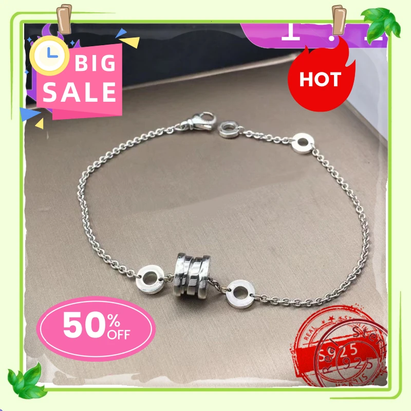 925 High-quality Women's Jewelry Bracelet Is Like A Rainbow, Which Takes You Into The Fairy Tale World To Meet Prince