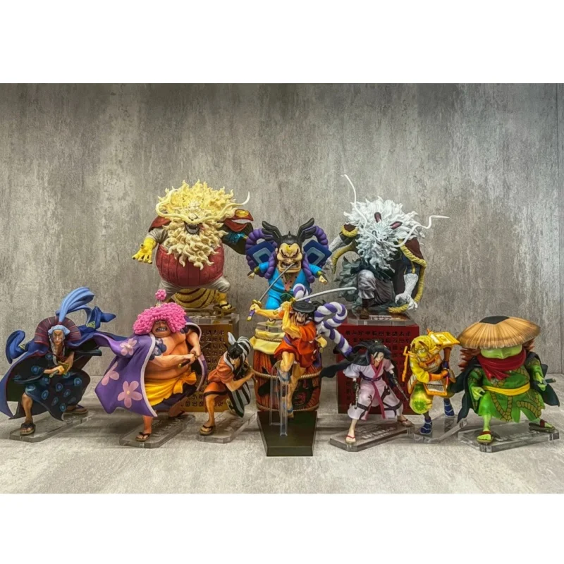 One Piece Reward Figure Action Figures The Nine Red Scabbards Kozuki Oden Kaido Kiku No Cheng Raizo Yizang Denjiro Children Gift