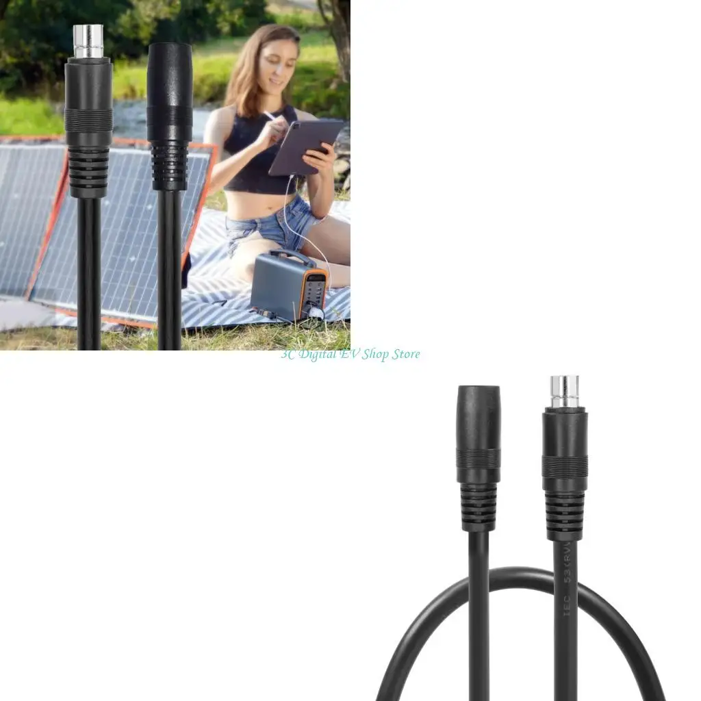 E74D 6.2m Solar Panel Charging Cable Reinforced Connector For Outdoor Power Stations