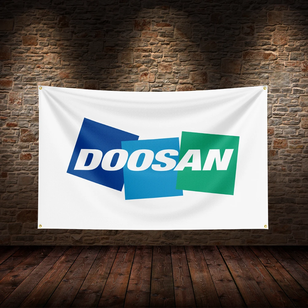 

3x5 Ft D-Doosans Flag Polyester Printed Mechanlcal Flags for Room Garage Decor