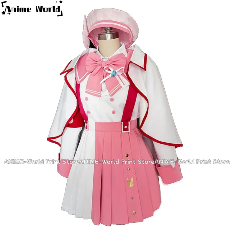 《Custom Size》Game Vtuber Nijisanji YouTuber Tsukino Mito Higuchi Kaede Cosplay Costume Uniform Halloween Party