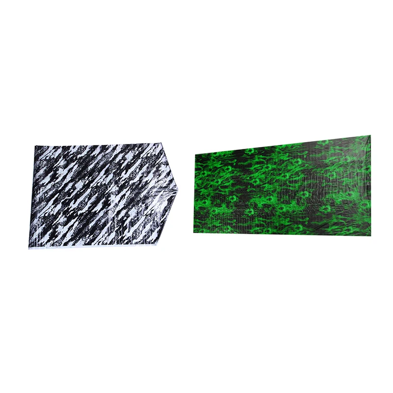 

2 Pcs Water Transfer Printing Film Hydrographics Hydro Dipping Kit, Skull Green 0.5x2m & Splatter 0.5x1m