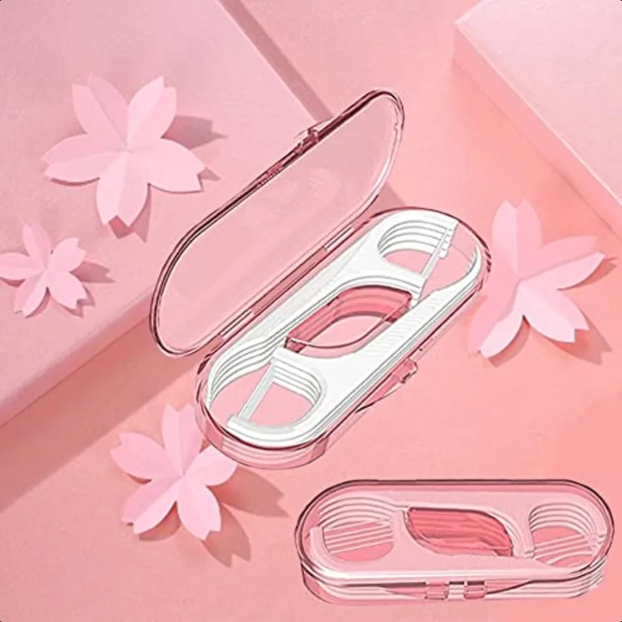 치실 디스펜서 치실 케이스 여행용 치실 전문 치가리개 스틱 (여행용 케이스 포함) 에르파인 치실 픽 치과용 픽