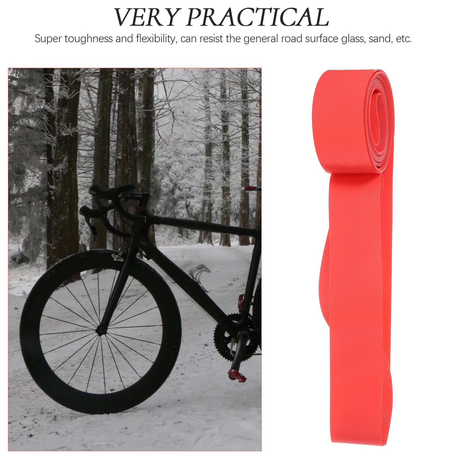 PVC Snow Lining Stab Proof And Widened Tire Pad bike Tire Protector PVC Tire Pad