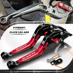 For Honda Click 160 Click160 ABS 2021-Present Parking Brake Lever Folding Handle Levers with Parking Lock Stopper Accessories