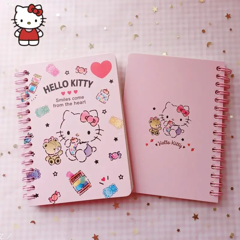 

1Pcs Cute Hello Kitty MINISO Diary A6 Loose Leaf Notepad Kuromi Cinnamoroll My Melody Anime Inner Core Note Book Office Supplies