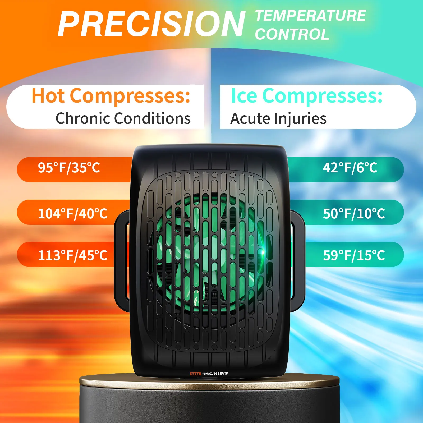جهاز علاج بارد مبرد الركبة من DR·MCHIRS لتخفيف آلام الجسم علاج تسخين فوري إصابة رياضية لاستعادة العضلات العلاج بالتبريد #3
