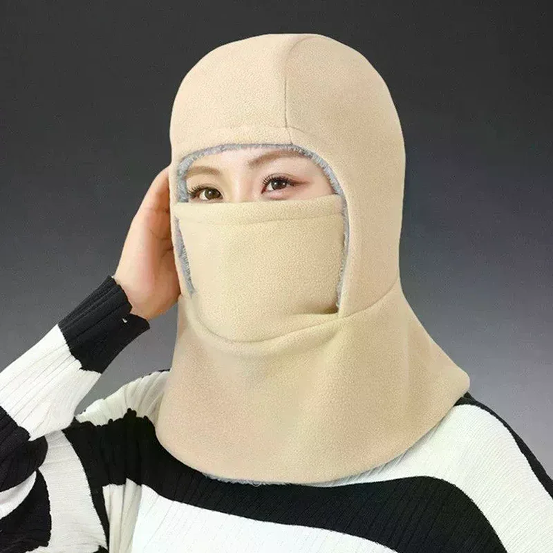 قبعة قناع وجه شتوية مقاومة للرياح، بما في ذلك دفء الرقبة وحماية الأذن، وركوب الدراجات السميكة، والجري، والتزلج، وقبعة الصيد