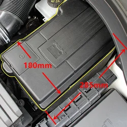 Car Engine Battery Protection Cover For Skoda Karoq Kodiaq Octavia Mk3 Superb VW T-ROC Tiguan L Battery Anode Electrode Shell