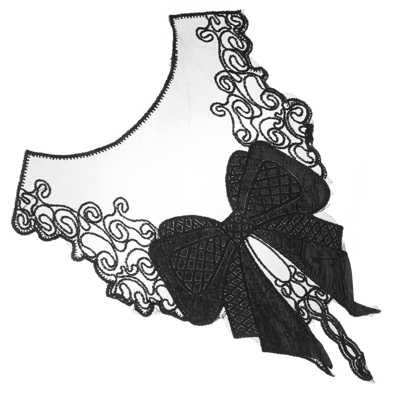 

Detachable Fake Collar Lace Embroidery Decorative Collar for Women Blouse Shirt Clothing Accent Accessory Embroidery Appliques