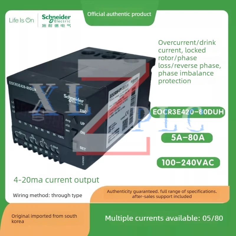 

Новое оригинальное электронное реле защиты от перегрузки по току EOCR3E420-80DUH с цифровым дисплеем, 220В переменного тока, для защиты двигателя.