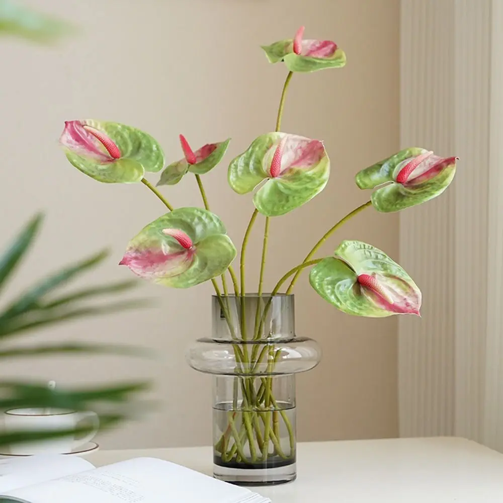 Garden Home DIY Bridal Elegant Silk Plants Artificial Calla Lilies Anthurium Fake Flowers