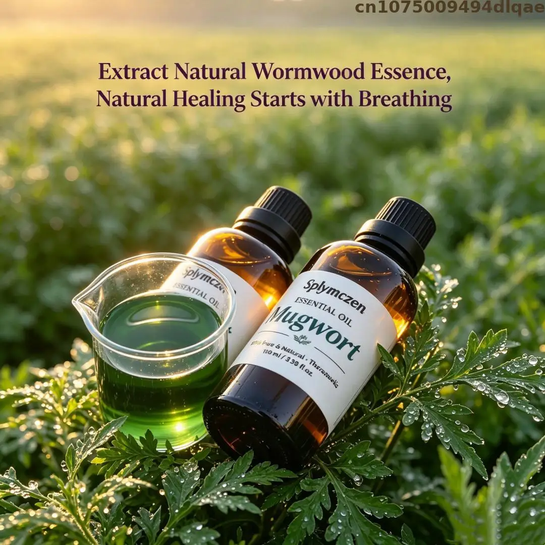 Green Mugwort Fragrance Oil Natural Wormwood Scent Oil For Reed Diffuser Humidifier Electric Aroma Diffuser Diy Air Freshene