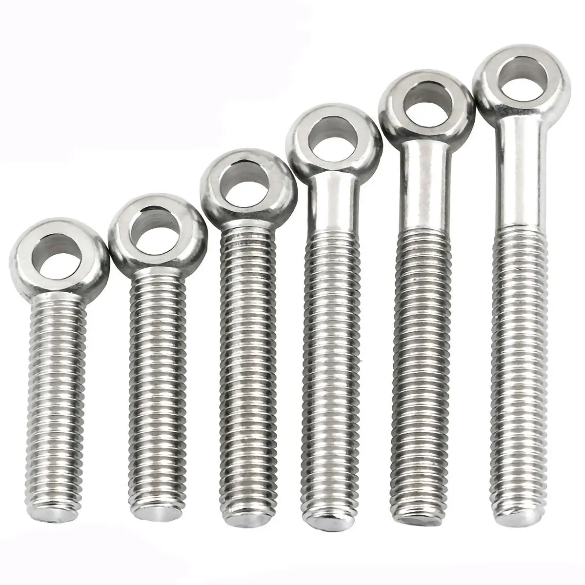 M5 M6 M8 304 Stainless Steel Ring Link Bolt Fisheye Eye Slip Hole Screw Live Bolt  Fisheye With Hole