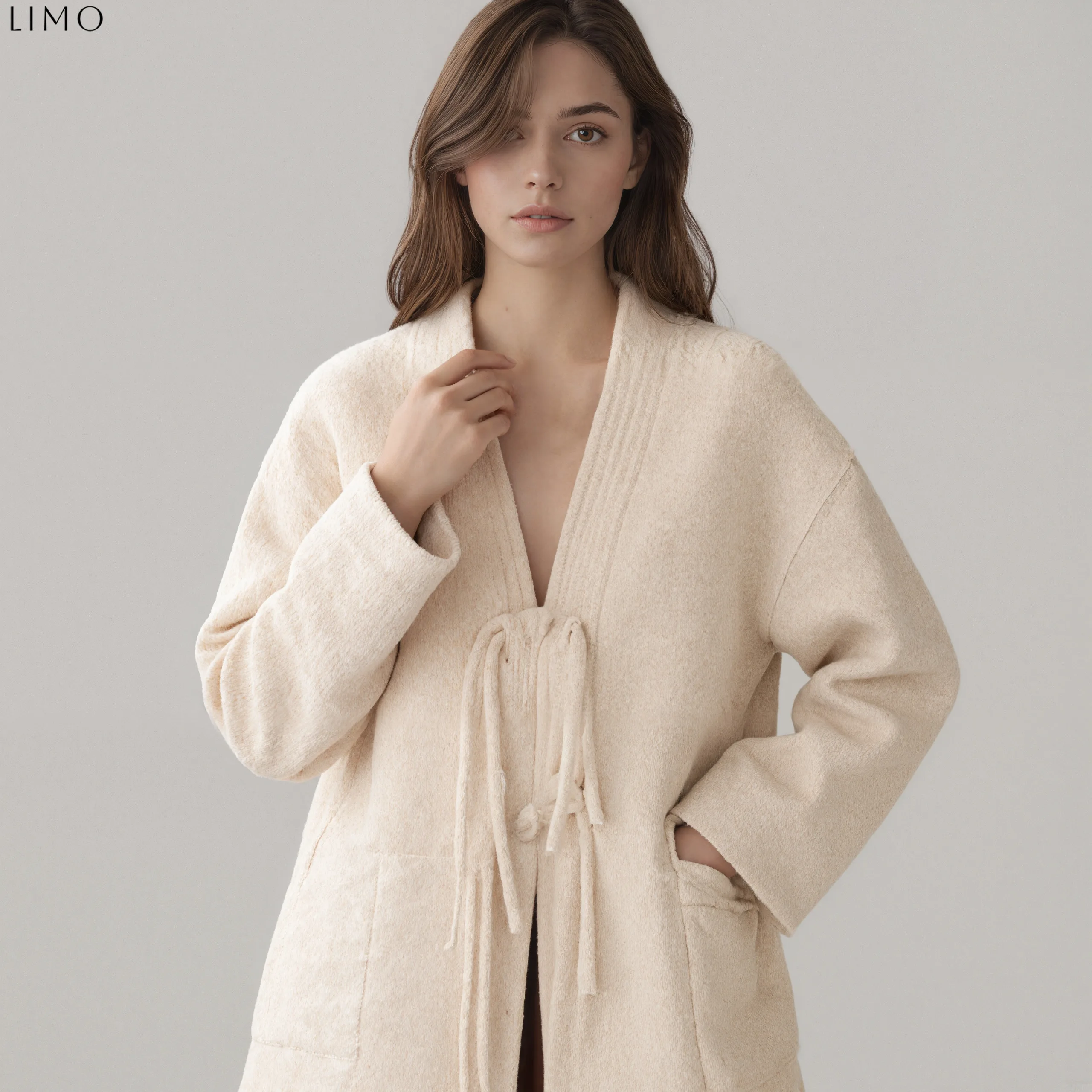 

LIMO 2025 Новое женское короткое шерстяно-хлопковое пальто, креативные китайские пуговицы, готовые к работе и путешествию, модная верхняя одежда на осень-зиму