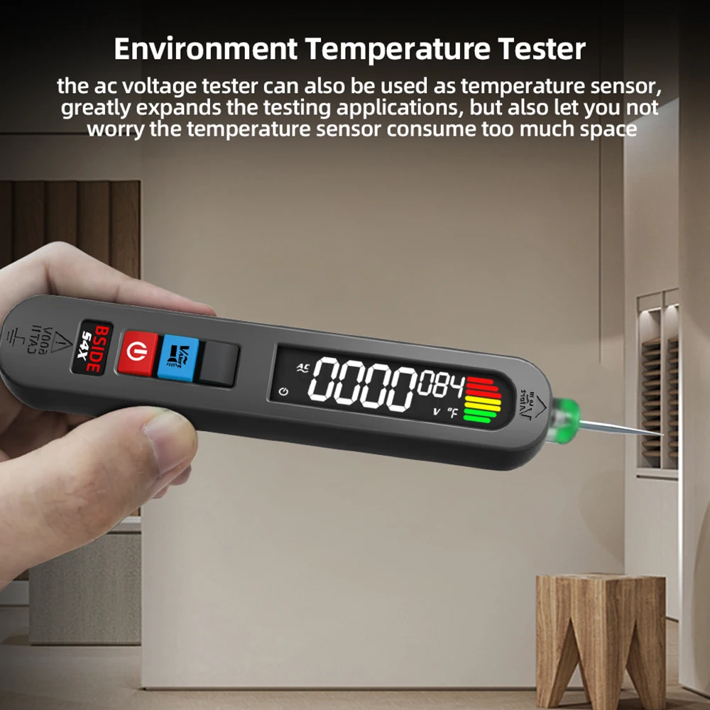Imagem -05 - Tensão Tester Pen 12v300v Recarga Detecção sem Contato Fuga Live Wire Breakpoint Finder Portátil Household Bside-s4 e S4x