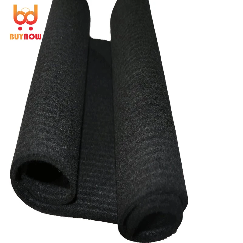 2mm 4mm Thick Non-woven Fabric High-oxygen Flame-retardant Thermal Insulation Pre-oxidized Fiber Thermal Insulation Black Felt