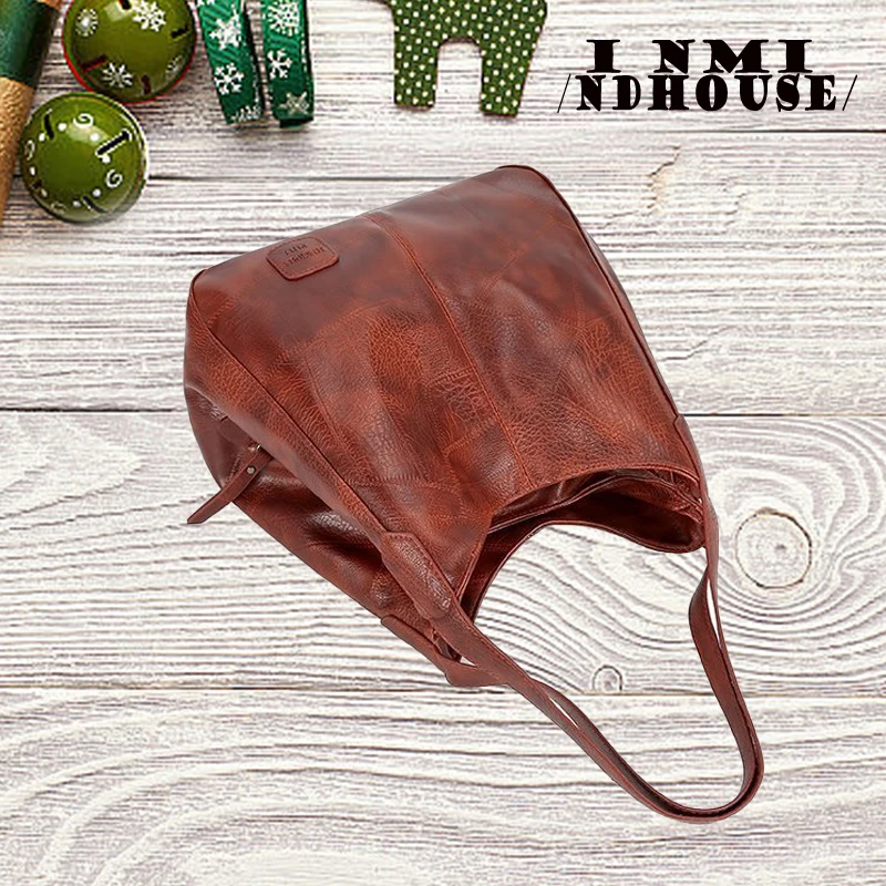 

Vintage Large Capacity Tote Bag, Retro Vegan Shoulder Bag, Women's Casual Handbag For Commute