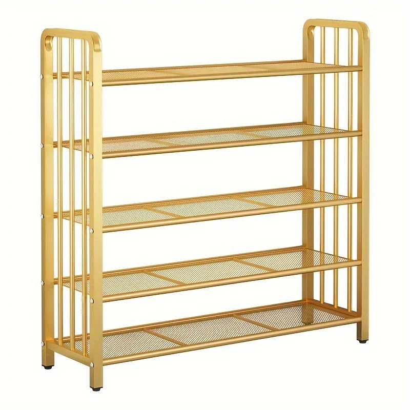 

Металлическая полка для обуви, 1 шт., напольная полка для обуви, простая в сборке организация хранения обуви, полка для хранения большой емкости