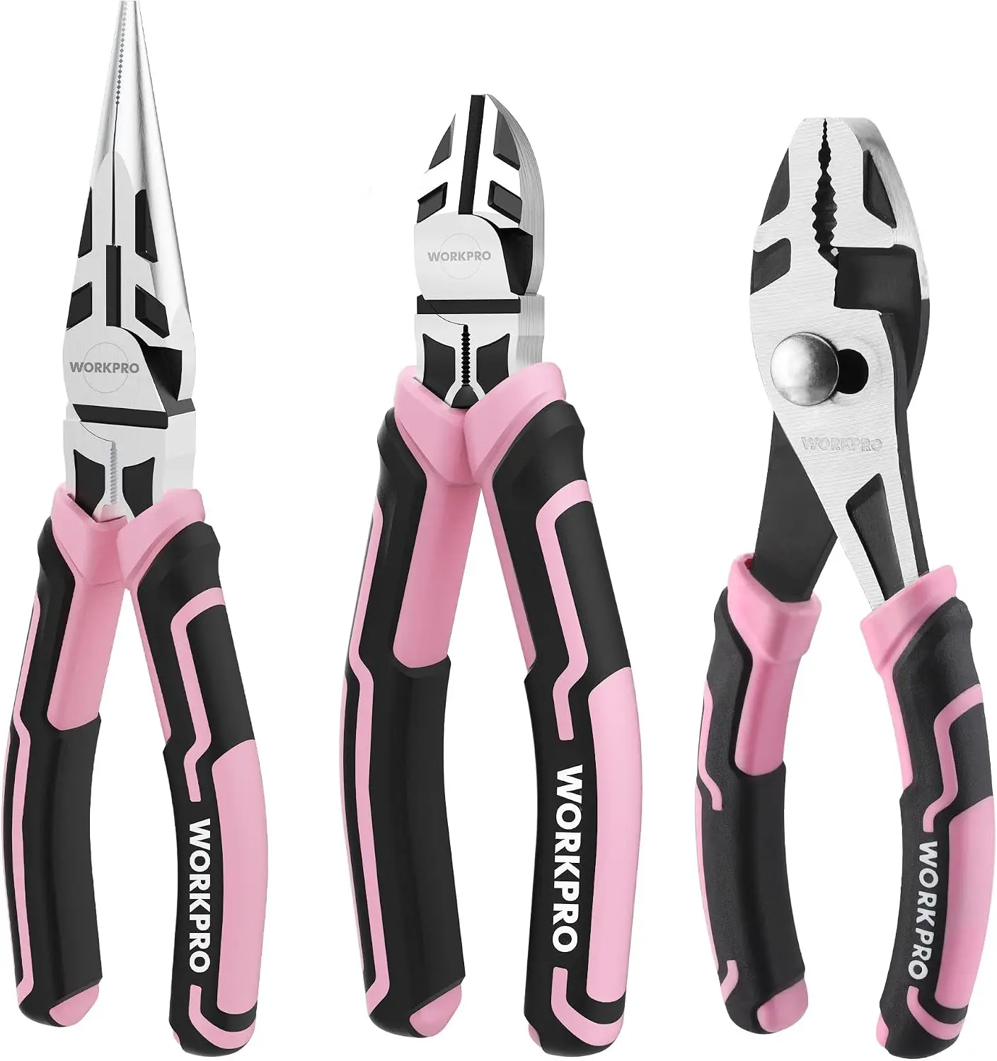 Professional 7-Piece Kitchen Knife Set with Self-Sharpening Block, Stainless Steel, Ergonomic Handles