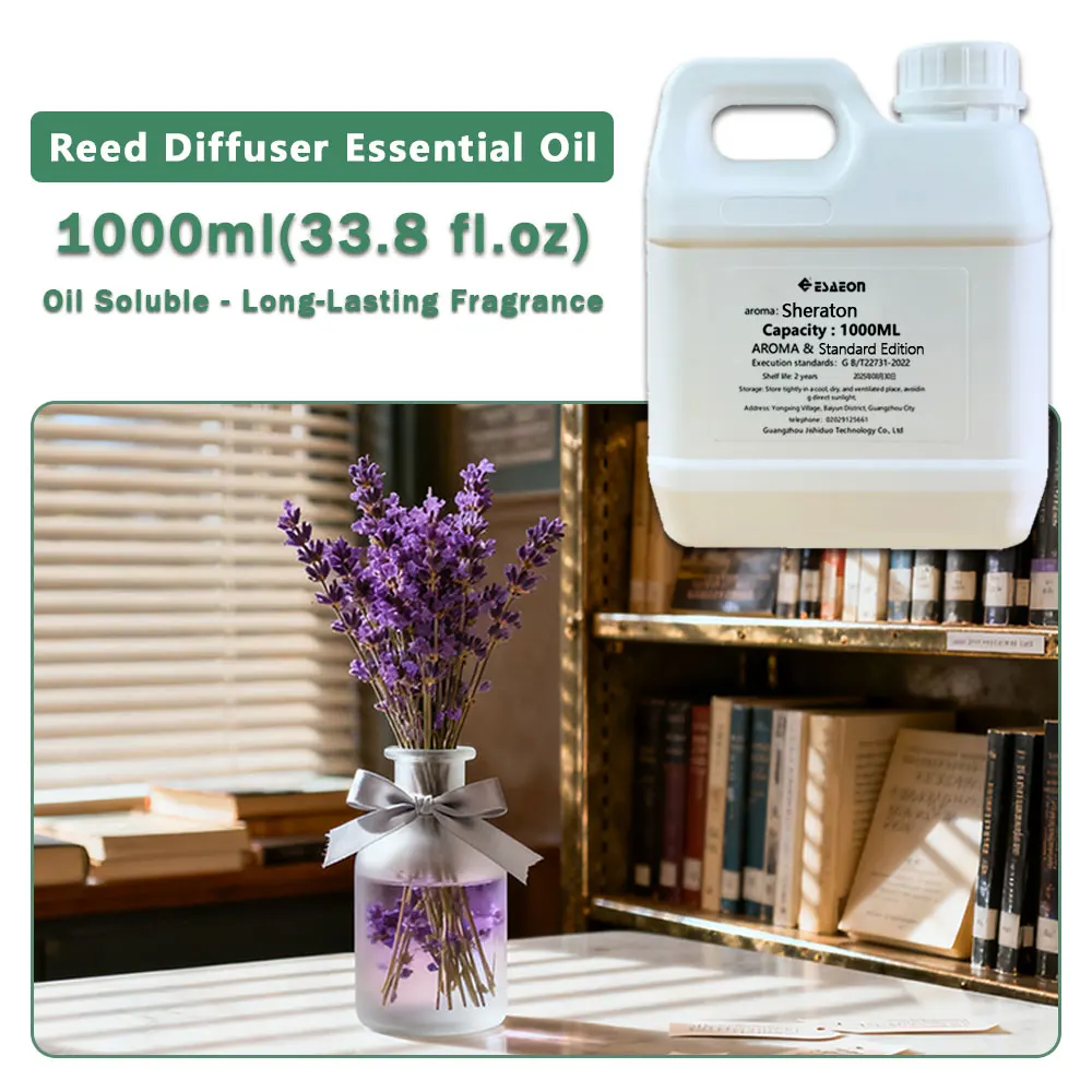 ESAEON Oily Aromatic Essential Oils, For Reed Diffusers & Flameless Aromatherapy & Vine Diffuser, Sheraton - 1000ML (33.8 fl.oz)
